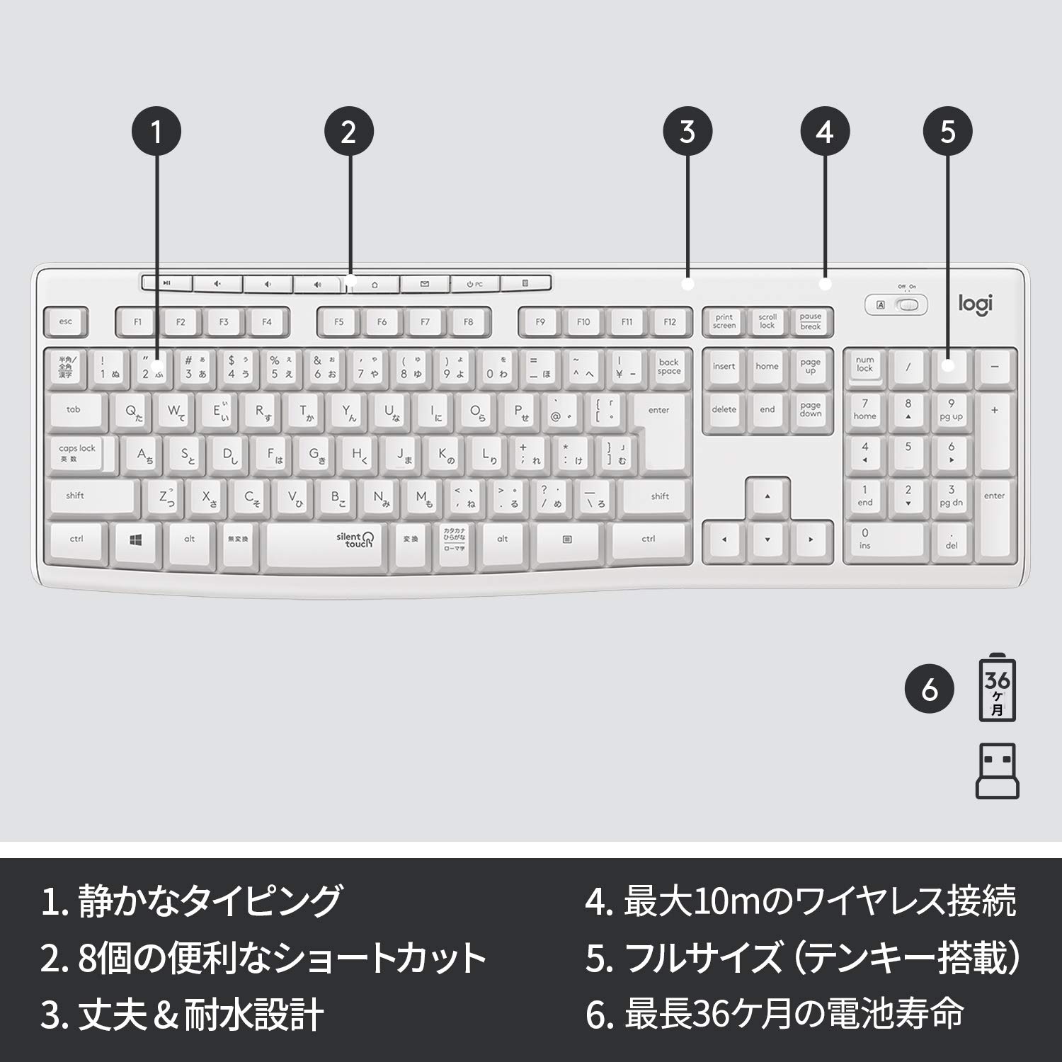 Amazon.co.jp: ロジクール ワイヤレスマウス キーボード セット